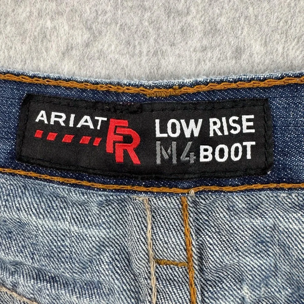 Ariat FR M4 Jeans Mens 46x30 Blue Low Rise Bootcut Flame Resistant Work Denim